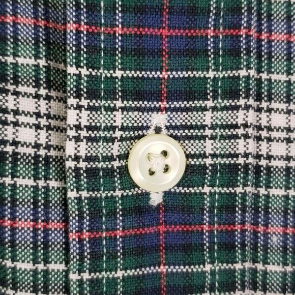 Polo Ralph Lauren Oxford Shirt Men’s Size XL Green Plaid LS Button Down - Picture 5 of 11